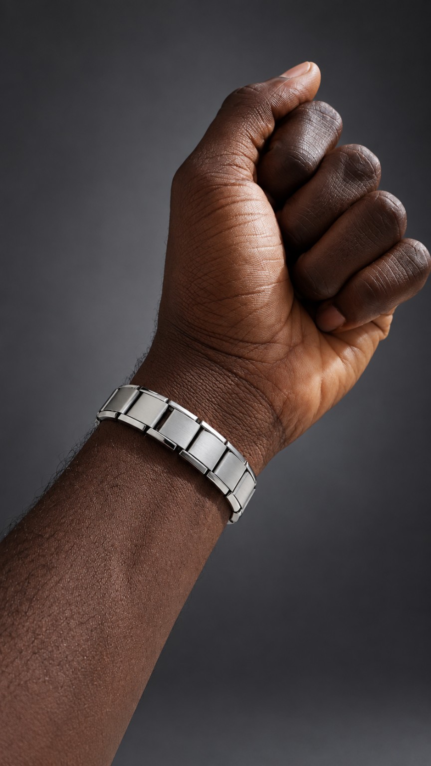 Le bracelet offert porté au poignet